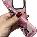 Cute Skull Skeleton Case for iPhone 16 Plus 6.7 inch, Scream Horror Movie Printed, Soft TPU Clear Kawaii Shockproof Cover for Women Girls Cool Funny Cartoon Halloween Phone Cases for iPhone 16 Plus