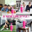 3 x Bow Silicone Boot for StanleyTumbler 20-40oz& Owala Water Bottle 24oz& IceFlow 20oz 30oz& Hydroflask Water Bottle 12-24oz Anti-Slip Sleeve for Stanley Cup Accessories (Rose02)