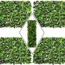 DOEWORKS Expandable Fence Privacy Screen for Balcony Patio Outdoor, 4PCS Faux Ivy Fencing Panel for Backdrop Garden Backyard Home Decorations