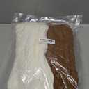 DODOKIE 3 Pairs Leg Warmers for Women Winter Thick Fleece Lined, Christmas Gifts for Her Wife Sister Stocking Stuffers 2025 (White, Brown, Grey)