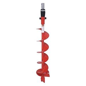 THUNDERBAY 6 Inch Diameter 36 Inch Long Earth Auger Bit with Fishtail Point and Patent Shock Spring