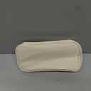 OCHEAL Small Makeup Bag, Portable Cute Makeup Pouch Travel Bag for Women and Girls with Makeup Brush Compartment Organizer cosmetics Bags-Beige