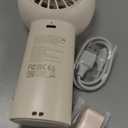 JISULIFE Handheld Portable Turbo Fan [16H Max Cooling Time], 4000mAh USB Rechargeable Personal Battery Operated Mini Small Pocket Fan with 5 Speeds for Travel/Outdoor/Vacation/Concerts - Brown