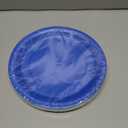 24Pcs Blue Party Plates Gradient Blue Paper Plates 9 Inch Disposable Round Dinner Dessert Plate for Summer Beach Ocean Birthday Wedding Baby Shower Hanukkah Party Supplies