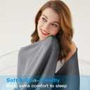 AmyHomie Cooling Blanket, 100% Rayon Derived from Bamboo, Cool Summer Blanket for Hot Sleepers, Soft Comfy Lightweight Blankets for All Seasons(Dark Gray, 7991in)