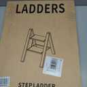 Taranta 2-Step Aluminum Ladder,Lightweight Folding Step Stool with Extra-Wide Anti-Slip Steps,330 lbs Capacity,Compact Space-Saving Design for Home,Kitchen and