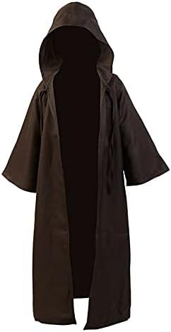 Jila Men Knight Gothic Fancy Dress Halloween Masquerade Cosplay Costume Robe Cloak, size 130