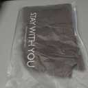 MOOSLOVER Women Workout Biker Shorts with Pockets High Waisted V Cross Shorts Scrunch Butt Yoga Gym Booty Shorts (Small, Brown)