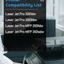 138A Toner Cartridges Black 2 Pack Pro MFP 3101fdw Replacement for HP138A 138A W1380A 138X W1380X Black Toner Compatible with HP Laser Jet Pro 3001fdw 3001dw MFP 3101fdw Printer 138A Ink (2 Black)