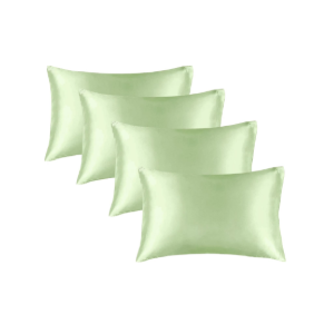 BEDELITE Satin Pillowcase for Hair and Skin, Super Soft Similar to Silk Pillow Cases 4 Pack with Envelope Closure, Cooling Pillowcases for Women Men (20"x40" King Size, Gleam)