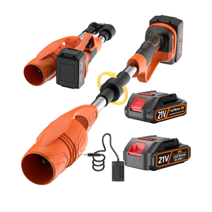 Leaf Blower Cordless with Battery and Charger, 290000 RPM, Folding & Lightweight Turbo Jet Blower for Lawn, Yard, Sidewalk Cleaning-(Orange Leaf Blower Cordless with Battery and Charger, 290000 RPM, Folding & Lightweight Turbo Jet Blower for Lawn, Yard, Sidewalk Cleaning-(Orange