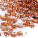 11LB Amber Flat Glass Marbles for Vase Filler, Aquariums, Hydroponics, Home Decor & DIY Crafts