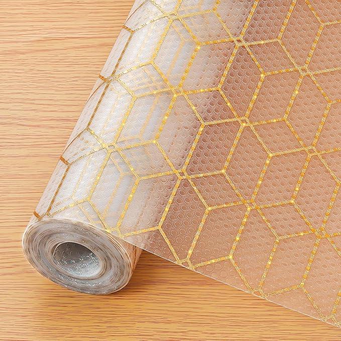 Shelf and Drawer Liners for Kitchen Cabinets, Non Adhesive Cabinet Liner, EVA Waterproof Durable Non-Slip Drawer Mats for Shelves, Fridge, Storage, Kitchen Cupboards – Modern Pattern