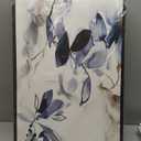 Large Framed Canvas Wall Art - Abstract Floral Wall Decor, Navy Blue Flowers Pictures, Ink Wash Botanical Painting Prints for Living Room Bedroom Office Bathroom Artwork 16" X 24" X 3, 16" X 24" X 3pcs Framed