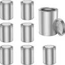 8 PCS Empty Paint Cans With Lids (1 Pint Size), Empty Metal Paint Cans With Lids,2 Cup Capacity, Empty Pint Paint Cans With Lids Storage Containers Can Be Used for DIY and Paints Storage and More