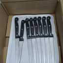 Steak Knives Set of 8, Sharp Triple Rivet Steak Knife Sets, High-Carbon Stainless Steel Serrated Blades, Ergonomic Handles Serrated Steak Knives, Dinner Knife for Kitchen Restaurant, Dishwasher Safe (Silver)