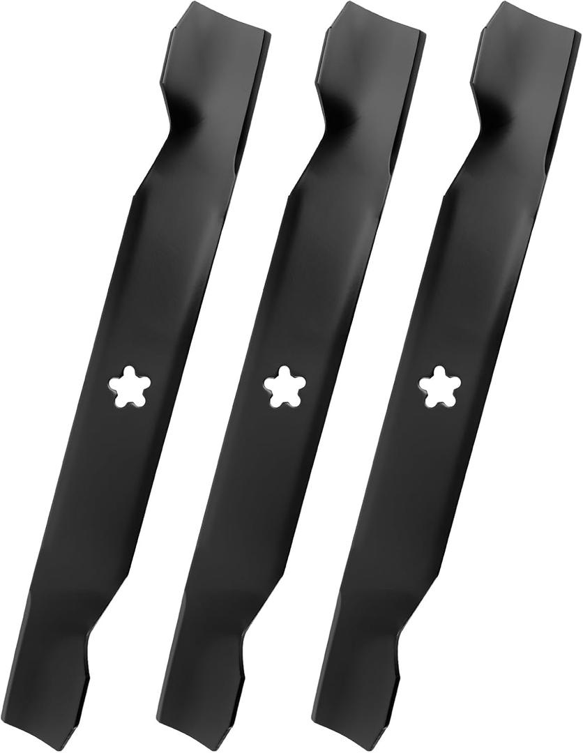532137380 High Lift Blades for 50" Deck, 137380 Mower Blades Compatible with Hus-qvarna GT200 GTH220 GTH2350 Pou-LAN PP20H50J AYP, Replace 156468 917137380MS 917137380P, 3 Pack
