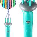Enhon Cord Maker Portable Fringe Twister, Handheld Cord Maker for Craft Yarn Making Twister for Beginners (Patent Pending) (Green)