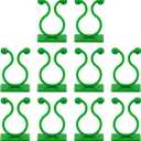 uxcell 100Pcs Plant Climbing Wall Fixture Clips, Plant Fixer Self-Adhesive Hooks Wire Fixing Supporting for Indoor Outdoor Decoration and Cable Wire Fixing (Green, 16.2mm/0.64")
