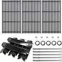 Replacement Parts for Nexgrill 720-0882A Evolution Infrared Plus 5-Burner Grill, Heat Plates Tents, Burners, Igniters and Cast Iron Grill Grates Replacement for Nexgrill 720-0882A