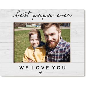 Papa Picture Frame 5x7, Best Papa Ever Grandpa Grandfather Gifts for Christmas Birthday from Grandkids, Grandpa Grandfather Gifts Picture Photo Frames for Tabletop Desk Decor