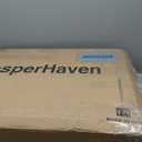 Vanity Desk with Mirror and LED Lights, Small Makeup Vanity Table Set with Drawers and Chair, Dressing Table with Power Outlet for Girls Bedroom, White