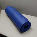 Amazon Basics Extra Thick Exercise Yoga Mat with Carrying Strap (Blue)