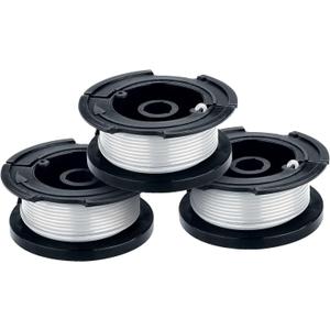 BLACK+DECKER Weed Eater String, Genuine OEM Authentic Trimmer Line, 3-Pack, 30-Feet of Replacement Spool, 0.065-Inch Diameter (AF1003ZP)