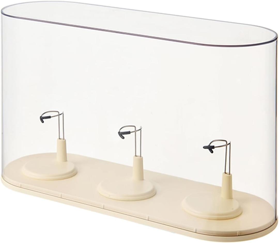 Transparent Display Case for Collectibles, Clear Display Box, Stackable Clear Storage Box for Figures, Blind Box Doll Dust-Proof Display Stand, Home or Office (NO Dolls)