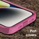 OtterBox iPhone 14 & iPhone 13 Commuter Series Case - INTO THE FUCSHIA (Pink), slim & tough, pocket-friendly, with port protection