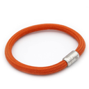 WIND PASSION - Paracord Bracelet for Men & Women | Nautical Bracelet Inspired by Sailor Sea Apparel | Handmade with Braided Rope and Magnetic Clasp | For Men and Women looking for a Sports, Athletic or Surf Style | Waterproof Resistant | Orange Brace