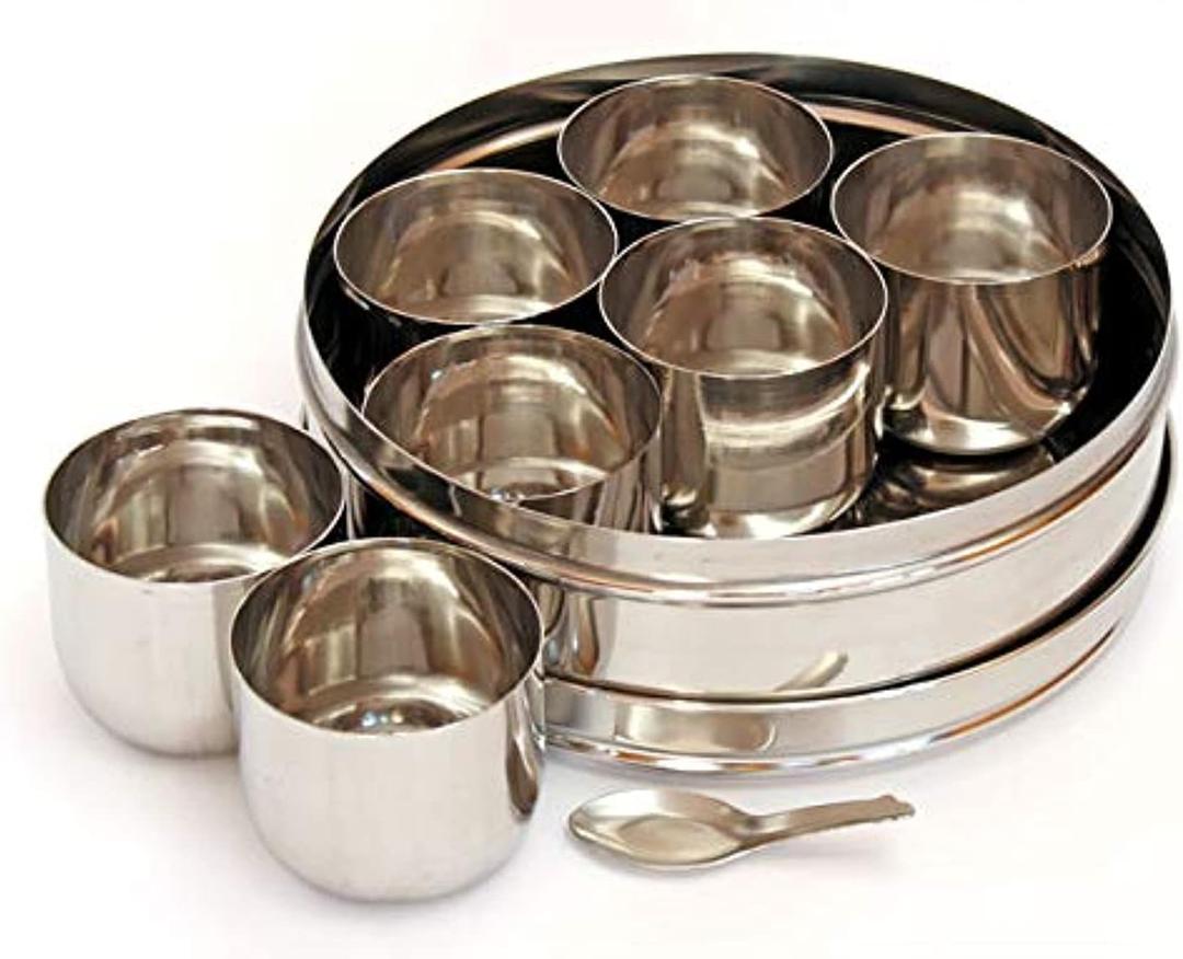 Stainless Steel Masala Box, Spice Box, Masala Dabba, Spice Container, Indian Spice Box, Kitchen Spice Box, Spice Box for Chefs