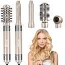 5 in 1 Hair Air Styler - Rotating Hair Dryer Brush 110000 RPM for Fast Drying & Hot-Air Automatic Wrap Curlers for Curling, Frizz-Free Blow Dryer Brush for Straightening Volumizing No Heat Damage