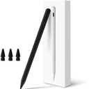 Pencil for Apple iPad A16 10th Generation, Fast Charge Stylus Pen for 2025-2018 iPad A16/11-6th Gen, Air 11"/13" M3/M2/5th-3rd, Pro 13"/11"/M4/12.9", Mini A17 Pro/6/5th Palm Rejection Tilt Sensitivity (Black)