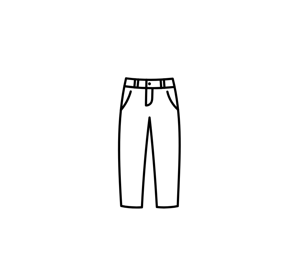 Navy Blue Elastic Waist Pants Womens, Size S/M