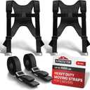 X-Protector Moving Straps - 2 Pairs - Lifting Straps for 2 Movers - Move Furniture Easily and Safely - Perfect for Lifting and Moving Heavy Objects! (with Back Support)