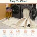 BESTSWEETIE Area Rug 5x7 Rug Machine Washable Non-Slip Low Pile Print Pattern Western Rug for Living Room Bedroom Entryway Tribal Series-Beige/Lightbrown