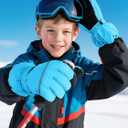 Cooraby 6 Pairs Kids Ski Snow Gloves Waterproof Windproof Gloves Winter Snowboard Sport Gloves for Boys Girls Cold Weather