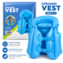 INFLATABLE LIFE VEST, Ages 3-5, 4 Pack