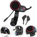Electric Scooter LCD Display for H5 E-Scooter Thumb Throttle Speedometer, E-Bike Thumb Throttle Controller with LCD Display Panel Cycling Monitor Scooter Controller