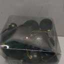 Velvet Christmas Ball Ornaments Dark Green Xmas Tree Decorations 36pcs Shatterproof Christmas Ornaments Set with 5 Styles in 3 Sizes(Small Medium Large) (Mixed)