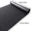 Nisorpa Commercial Grade Door Floor Mat 3' x 10' Brush Step Entrance Mat Slip Skid Doormat with PVC Backing Home Office Hotel Hallway Indoor Outdoor Runner Rugs Corridor Floor Carpet Runner, Grey