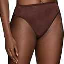 Vanity Fair womens Illumination Hi Cut Panties Briefs (Pack of 1), Large 