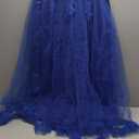 Flower Girls Maxi Dress Bridesmaid Wedding Pageant Party Princess Communion Floral Boho Vintage Lace Dance Gown (7-8 Years, Royal Blue)