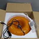 Creative Design Atmosphere Donut Lamp, Plug- in Bedsided Wall Sconce Or Ambient Lighting, Modern Orange Donut Light for Warm Decoration,Cute Table Light for Children's Room Or Living Room