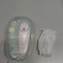 Momcozy Baby Nail File Electric, Gentle Baby Nail Trimmer Electric, Baby Nail Clipper with Night Light, 7 Grinding Head Replacement Pads, Green