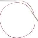 ChiaoGoo 32-Inch Red Lace Stainless Steel Circular Knitting Needles, 4/3.5mm