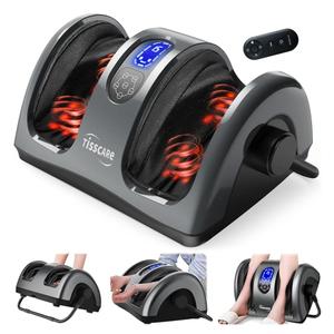 TISSCARE Shiatsu Foot Massager with Heat, FSA Eligible HSA Foot Massager for Plantar Fasciitis, Neuropathy, Circulation and Pain Relief, Massage Feet at Home/Office, Gift for Men and Women