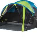 Coleman Carlsbad Dark Room Tent with Screened Porch 4 Person Tent Blocks 90% of Sunlight to Keep Inside Cool Weatherproof with Easy Setup Made of PFAS-Free Materials, Size: PFAS-Free