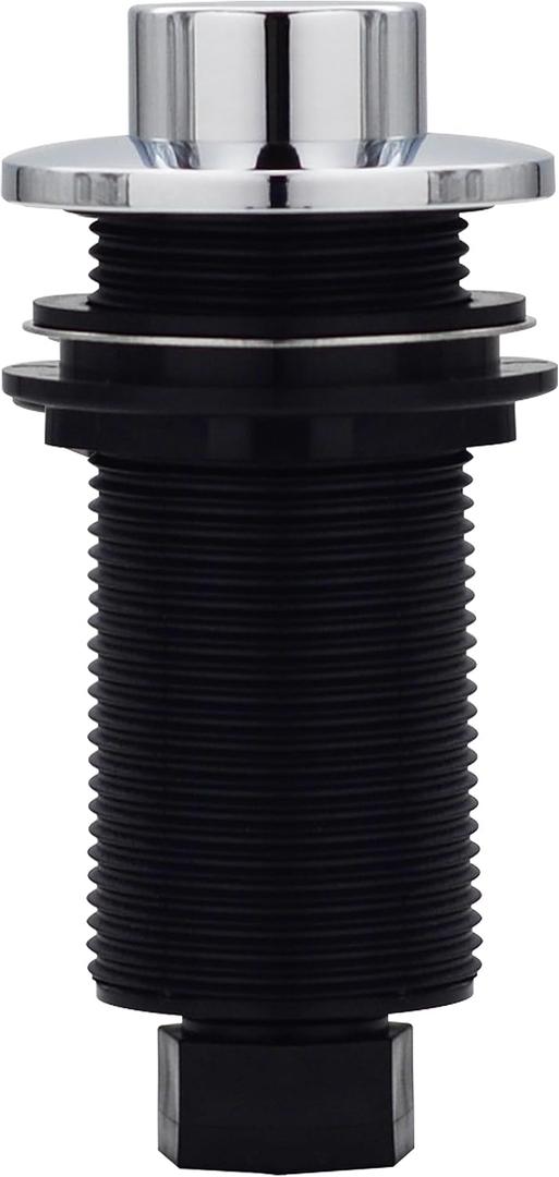 Westbrass ASB-RB3-26 Sink Top Waste Disposal Replacement Air Switch Trim Only, Raised Button, Polished Chrome